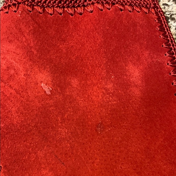 S.M.H Boutique Red Leather Blazer Patchwork Blazer/Jacket - Picture 8 of 10